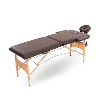E.Leclerc Table de massage pliante avec accessoires et housse tdm102 marron yoghi offre