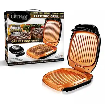 E.Leclerc Grill perfect électrique gotham steel - venteo - grill électrique avec un bac récupérateur de graisse - noir - adulte offre