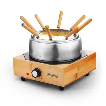 E.Leclerc Appareil à fondue base bambou 8 personnes ecowood kitchencook offre