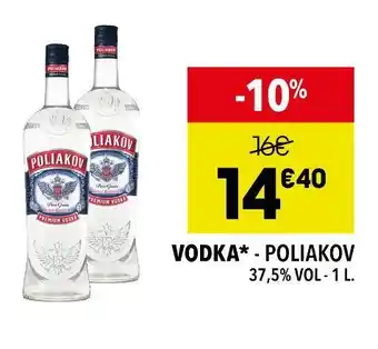 Supeco Poliakov vodka offre