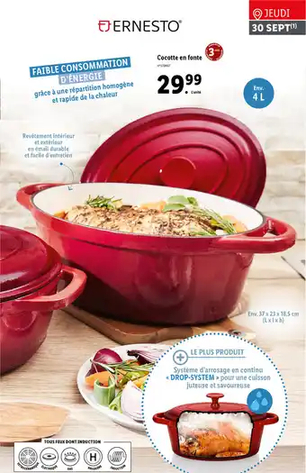 Lidl Cocotte En Fonte offre