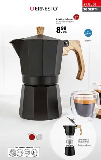 Lidl Cafetière Italienne offre
