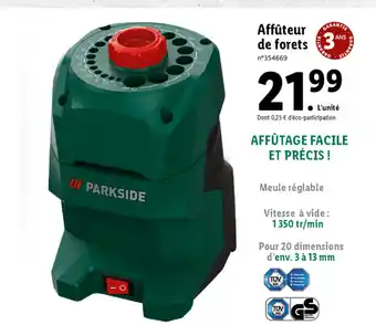 Lidl Affûteur de Forets offre