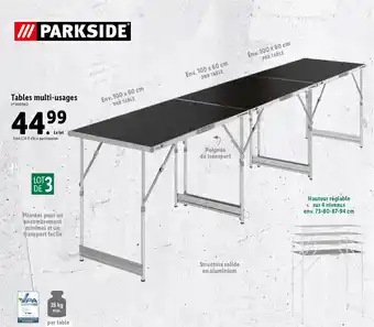 Lidl Tables Multi-Usages offre