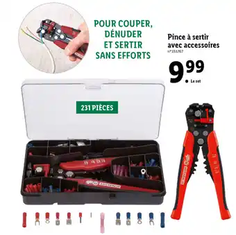 Lidl Pince à Sertir Avec Accessoires offre