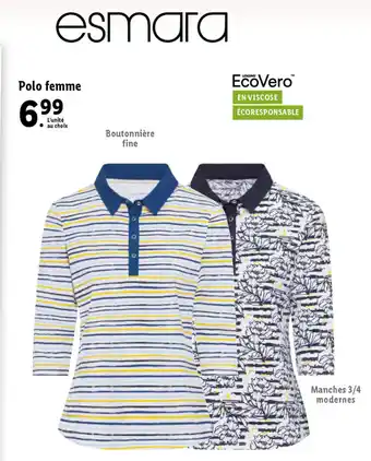 Lidl Polo Femme offre