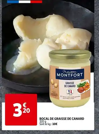 Auchan BOCAL DE GRAISSE DE CANARD offre