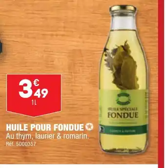 ALDI HUILE POUR FONDUE offre
