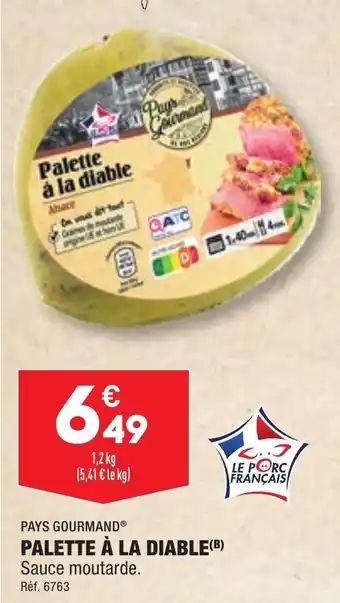 ALDI PALETTE À LA DIABLE offre
