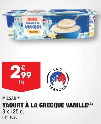 ALDI YAOURT À LA GRECQUE VANILLE(A) offre