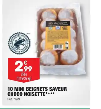 10 MINI BEIGNETS SAVEUR CHOCO NOISETTE