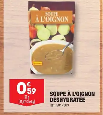 ALDI SOUPE À L'OIGNON DÉSHYDRATÉE offre