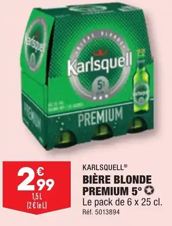 ALDI BIÈRE BLONDE PREMIUM 5 offre