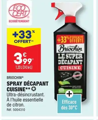 ALDI SPRAY DÉCAPANT CUISINE offre