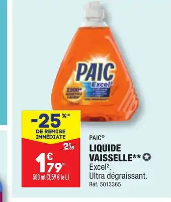 ALDI LIQUIDE VAISSELLE offre