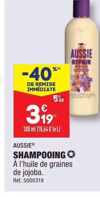 ALDI SHAMPOOING offre