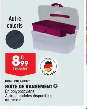 ALDI BOÎTE DE RANGEMENT offre