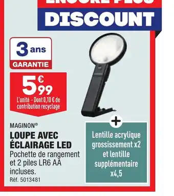 LOUPE AVEC ÉCLAIRAGE LED