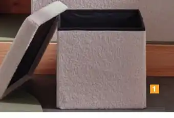 ALDI 1 POUF COFFRE BOUCLETTE offre