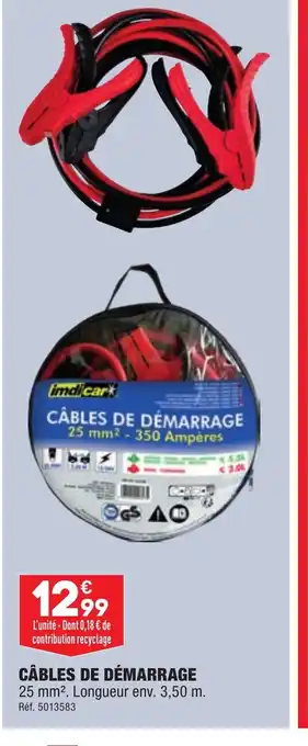 CÂBLES DE DÉMARRAGE