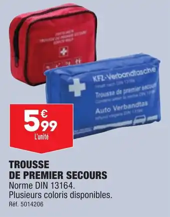 ALDI TROUSSE DE PREMIER SECOURS offre