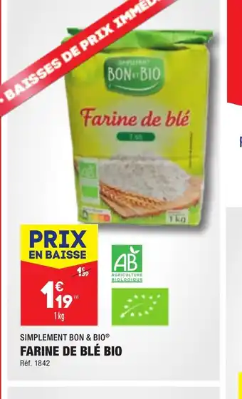 ALDI FARINE DE BLÉ BIO offre