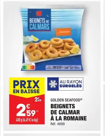 ALDI BEIGNETS DE CALMAR offre