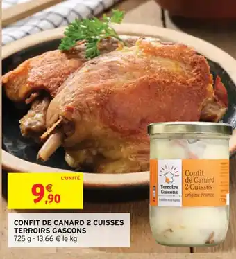Intermarché CONFIT DE CANARD 2 CUISSES TERROIRS GASCONS offre