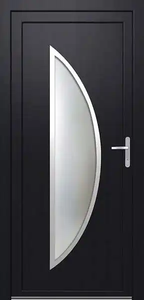 Brico Cash Porte d'entrée pvc f07 anthracite tirant droite offre