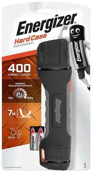 Torche hard case professional project plus energizer 4aa piles incluse