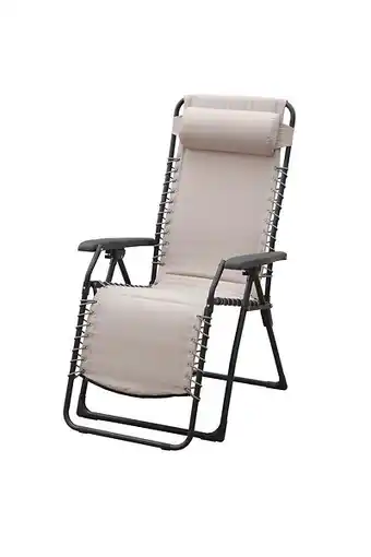 Relax matelassé pliant pour l'extérieur roma taupe