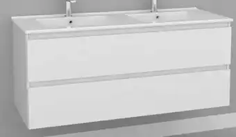 Bricorama Caisson pour meuble sdb laqué blanc offre