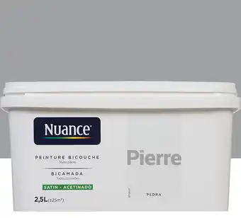 Bricorama Peinture bicouche - pierre - satin - 2,5l offre