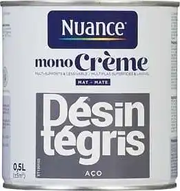 Bricorama Peinture monocrème - desintegris - mat - 0,5l offre