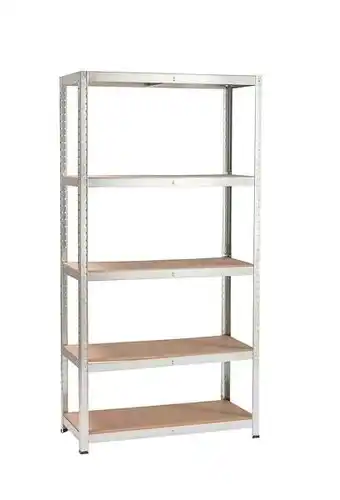 Bricorama Etagère avasco strong 175 - métal-bois - 5 tablettes - 176x90x40cm offre