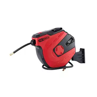 Enrouleur de tuyau d'air et d'eau ks tools - mural - 15m - 3/8 pouce - 515.3445