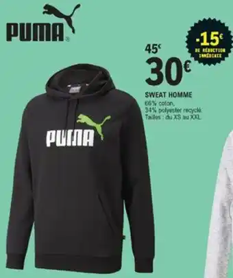 E.Leclerc Sport Sweat Homme offre
