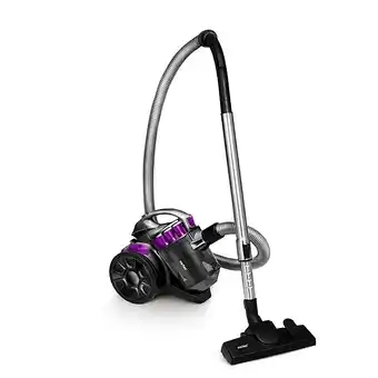 E.Leclerc Aspirateur traineau sans sac avec filtre 4 couches et brosse animaux zii noir vortex offre