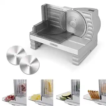 E.Leclerc Trancheuse électrique avec double lames inox mslicex kitchencook offre