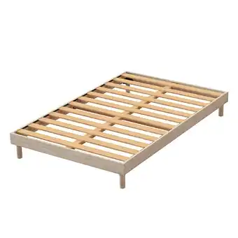 E.Leclerc Sommier à lattes kit easy 140x190 cm chêne offre