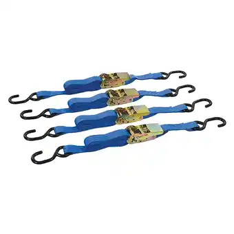 E.Leclerc Sangles d'arrimage a crochet en s, 4 pièces offre