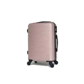 E.Leclerc Celims - valise taille cabine - 55cm - 4 roues multidirectionnelles - abs - rose gold offre