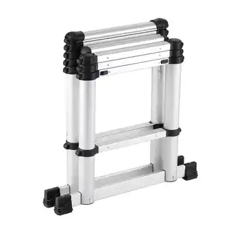 E.Leclerc Echelle télescopique transformable pro argent aluminium 1.75m offre