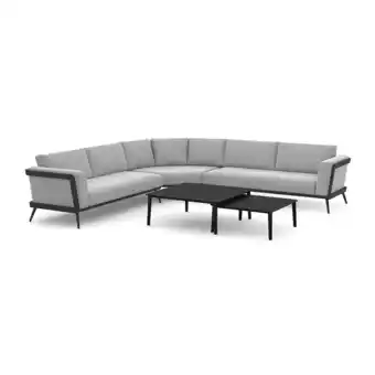 E.Leclerc Salon de jardin bas d'angle avec table gigogne offre