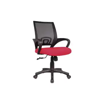 E.Leclerc Fauteuil de bureau à roulettes dana - noir/rouge offre