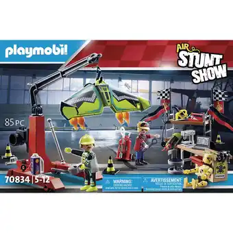E.Leclerc Playmobil 70834 air stuntshow atelier de réparation- stuntshow - cascadeur spectacle offre