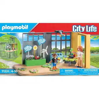 E.Leclerc Playmobil city life 71331 classe éducative sur l'écologie, activités de sensibilisation au recyclage et aux énergies renouvel offre
