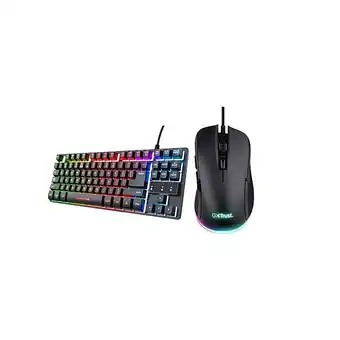 E.Leclerc Trust pack gaming clavier thado + souris filaire ybar offre