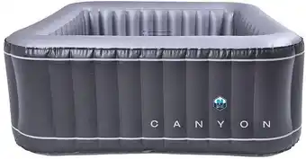 E.Leclerc Spa gonflable aspen carré coloris gris - 4 places offre