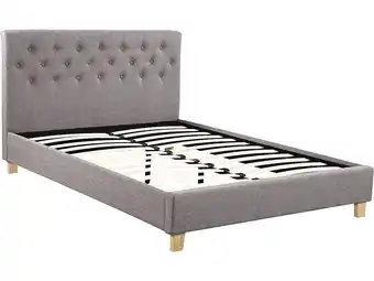 E.Leclerc Lit emmy - 160 x 200 cm - taupe offre
